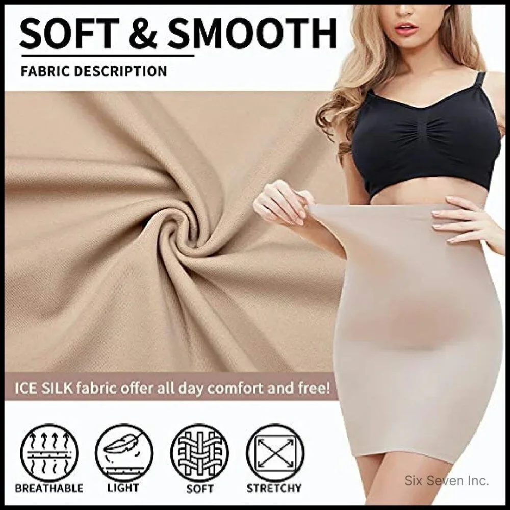 Seamless Shapewear Slip High Waist Tummy Control Body Shaper Elegant Chic